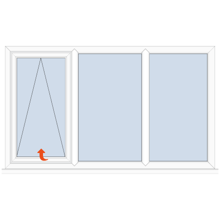 Upvc Casement Window Top Hung/Fixed/Fixed