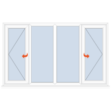 Upvc Casement Window Side Hung/Fixed/Fixed Side Hung