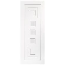 Altino White Primed Glazed Door