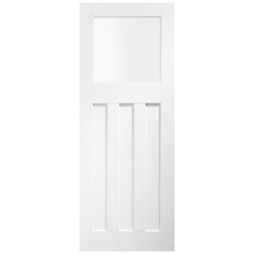 DX Style with Obscure Glass White Primed Door