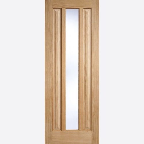 LPD Oak Kilburn Glazed 1L Un-finished Door