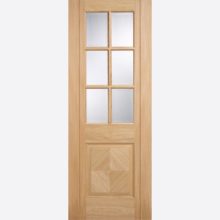 LPD Oak Barcelona 6L Glazed Door