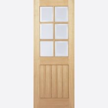 LPD Oak Mexicano 6L Glazed Door