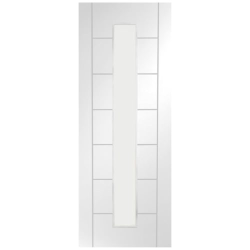 Palermo 1 Light with Clear Glass White Primed Door