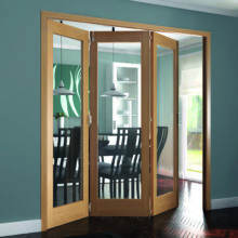 Roomfold Shaker Oak 1 Light doors