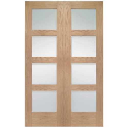 XL Joinery Shaker 4L Clear Glass Door Pair