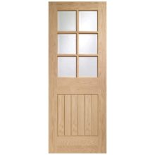 Suffolk 6 Light Oak Glazed Door