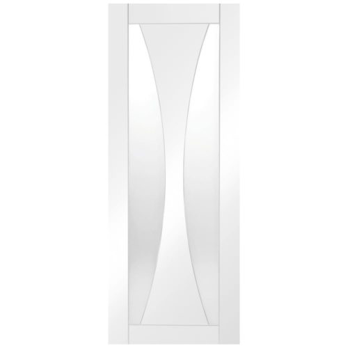 Verona Clear Glass White Primed Door