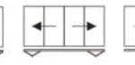 Visofold 4 door opening configurations