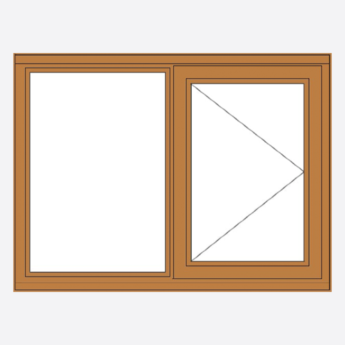 Sunvu Oak Casement Window Fixed/Open