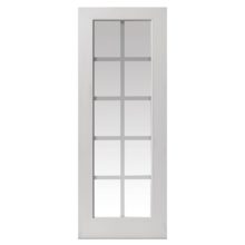 White Moulded Decca Glazed Door