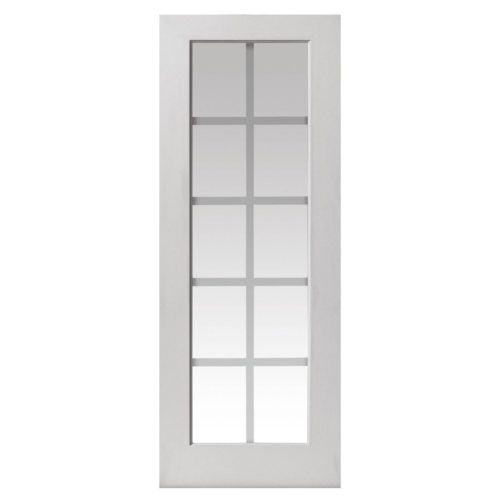 White Moulded Decca Glazed Door