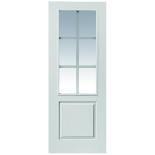 White Moulded Faro Glazed Door