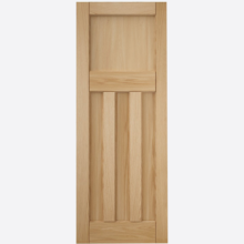 Deco 3 Panel Oak Door