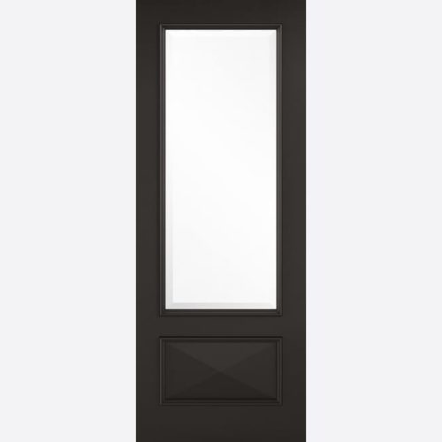 Black Knightsbridge 1L Glazed Door