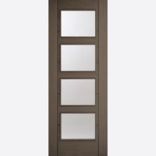 Chocolate Grey Vancouver Glazed 4L Door