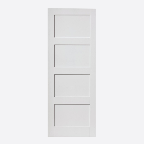 White Moulded Contemporary 4P Door