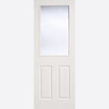 White Moulded Glazed 2P-1L Door