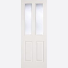 White Moulded Glazed 2P-2L Door
