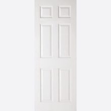 White Moulded Textured 6p Door