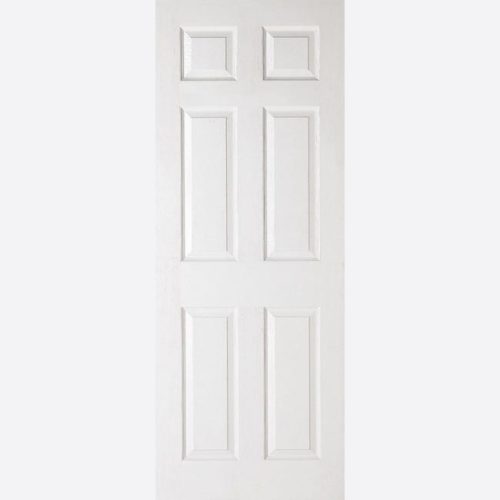 White Moulded Textured 6p Door