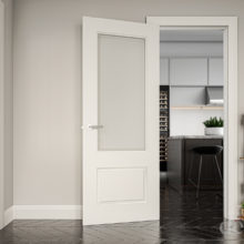 Madison White Primed Clear Glazed Door | Doors Windows Stairs ...