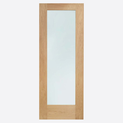 Pattern 10 Double Glazed External Oak Door with Clear Glass