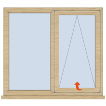 Timber Casement Window Top Hung Fixed/Open