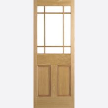 Oak Downham Unglazed 9L Un-finished Door
