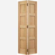 Oak Shaker 4P Bi-fold Un-finished Door