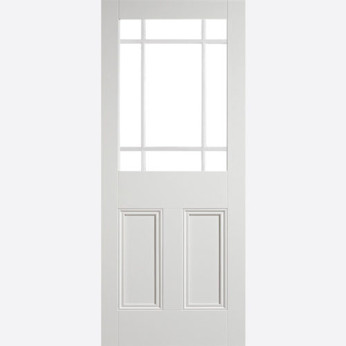 White Downham UnGlazed 9 Light Door