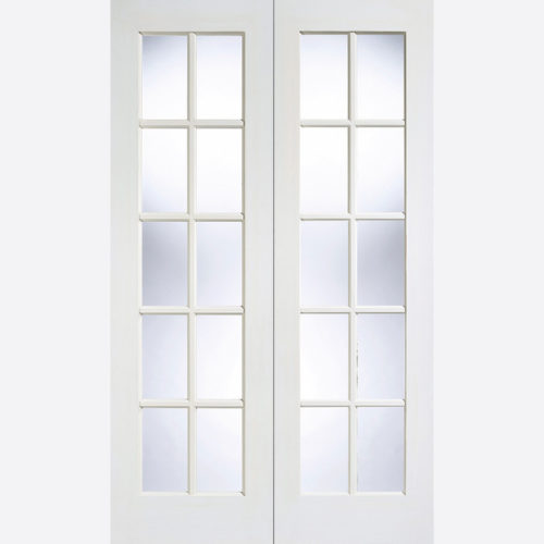 White GTPSA Glazed Door Pair