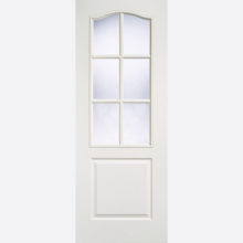 White Moulded Classical 6L Glazed Door