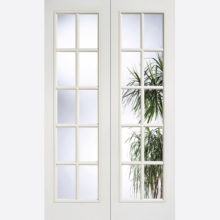White Moulded SA 20L Glazed Door Pair