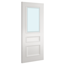Deanta Windsor Primed White Bevelled Glazed Internal Home Door