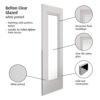 White Belton Clear Glazed Door