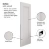 White Moulded Belton Door Description