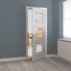 White Primed Catton Glazed Door