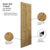 JB Kind Rustic Oak 4P Door
