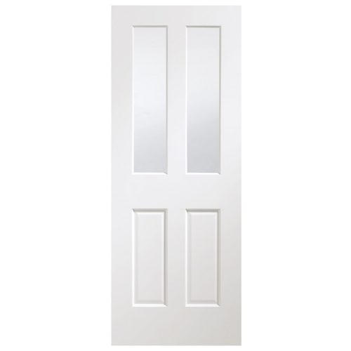 Malton Pre-finished Clear Glazed White Door