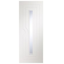 Potenza Pre-finished 1L Glazed White Door