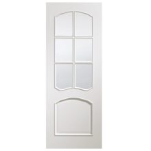Riviera Pre-Finished White Clear Glazed Door
