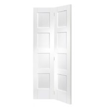 Shaker 4P Bi-fold Primed White Door