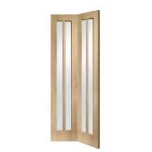 Worcester Bi-fold Oak Clear Glazed Door